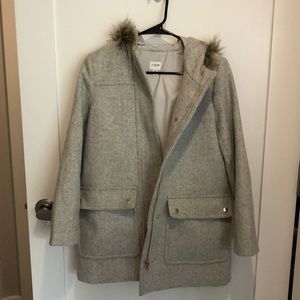 Grey JCrew winter jacket, size 2.